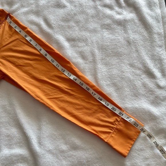 Nick Graham Button Down Shirt Modern Fit Long Sleeve Orange Size S 14.5-15 32/33 - Picture 9 of 11